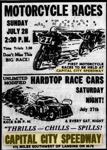 Capital City Speedway - 1957 Ad